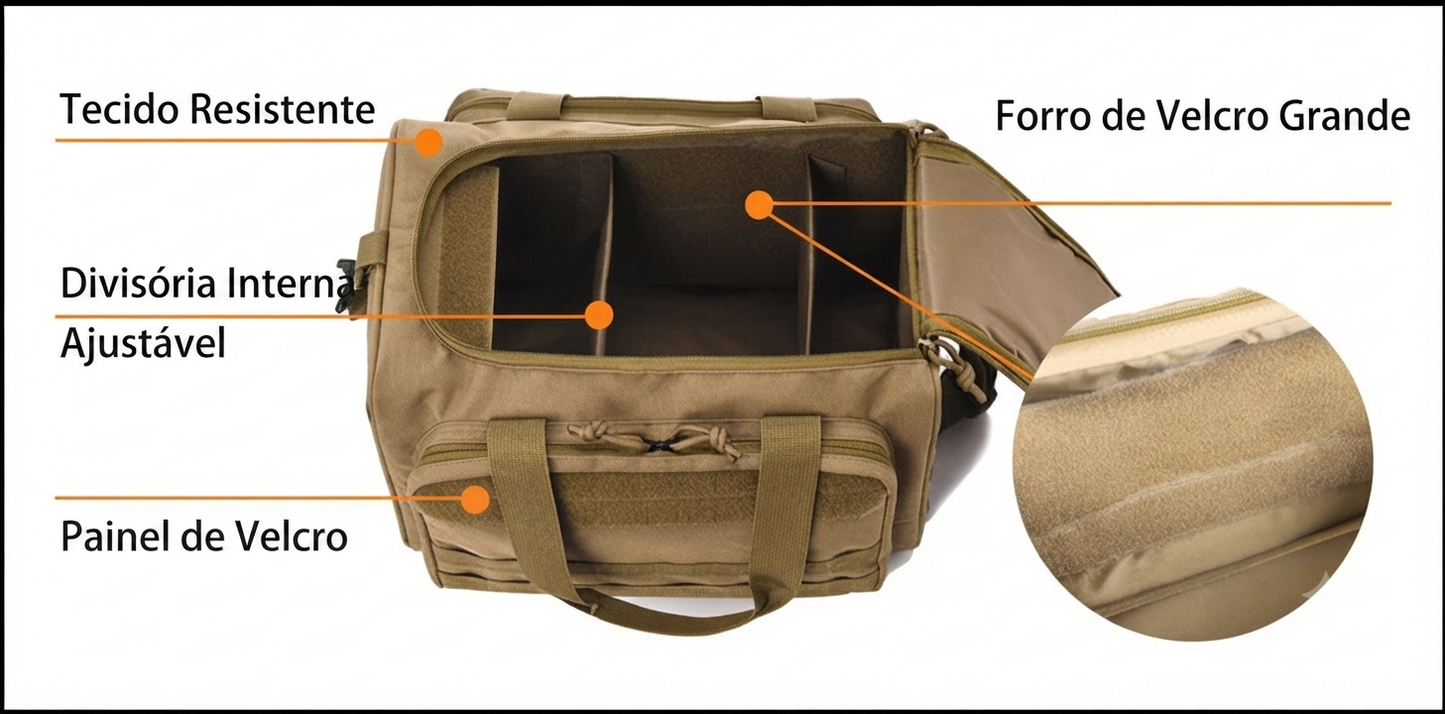 Bolsa com sistema Molle para acessório de caça