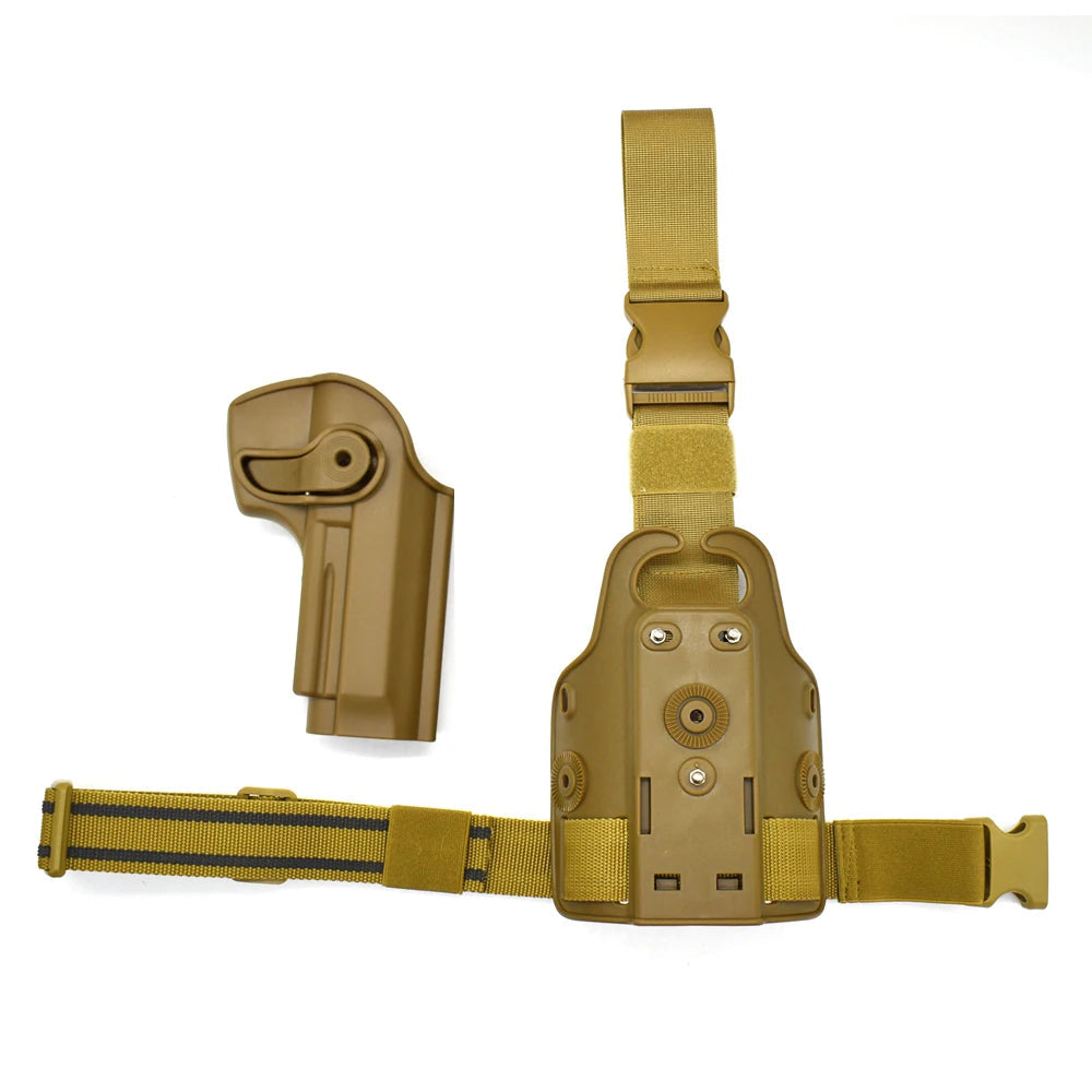 Coldre de Perna IMI para Pistola. Compatível com Glock 17, 19, Beretta M9, 92, 96, Colt 1911, Beretta PX4 Storm