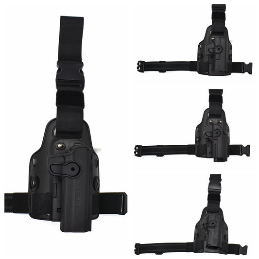 Coldre de Perna IMI para Pistola. Compatível com Glock 17, 19, Beretta M9, 92, 96, Colt 1911, Beretta PX4 Storm