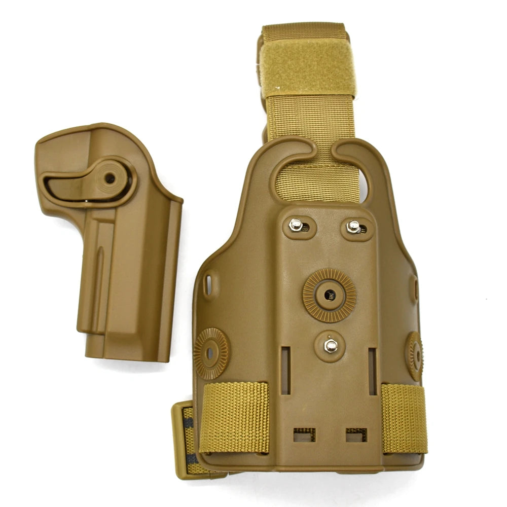 Coldre de Perna IMI para Pistola. Compatível com Glock 17, 19, Beretta M9, 92, 96, Colt 1911, Beretta PX4 Storm