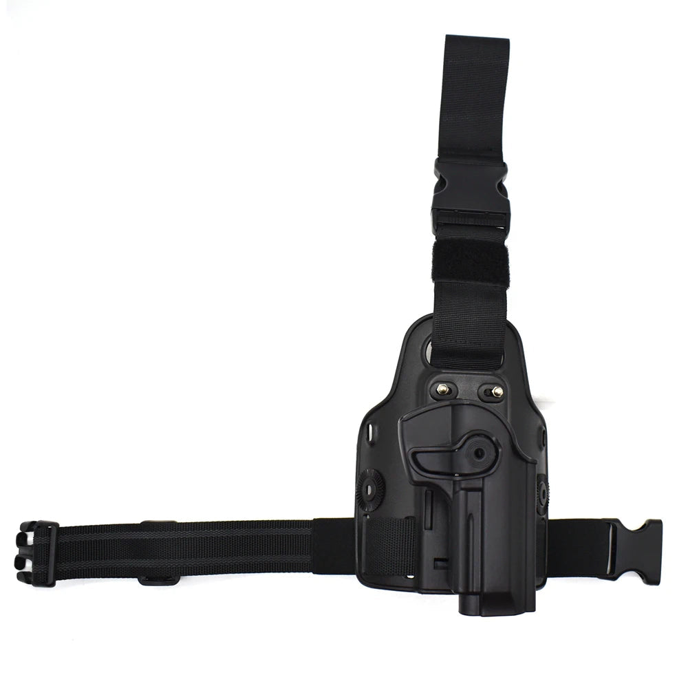 Coldre de Perna IMI para Pistola. Compatível com Glock 17, 19, Beretta M9, 92, 96, Colt 1911, Beretta PX4 Storm