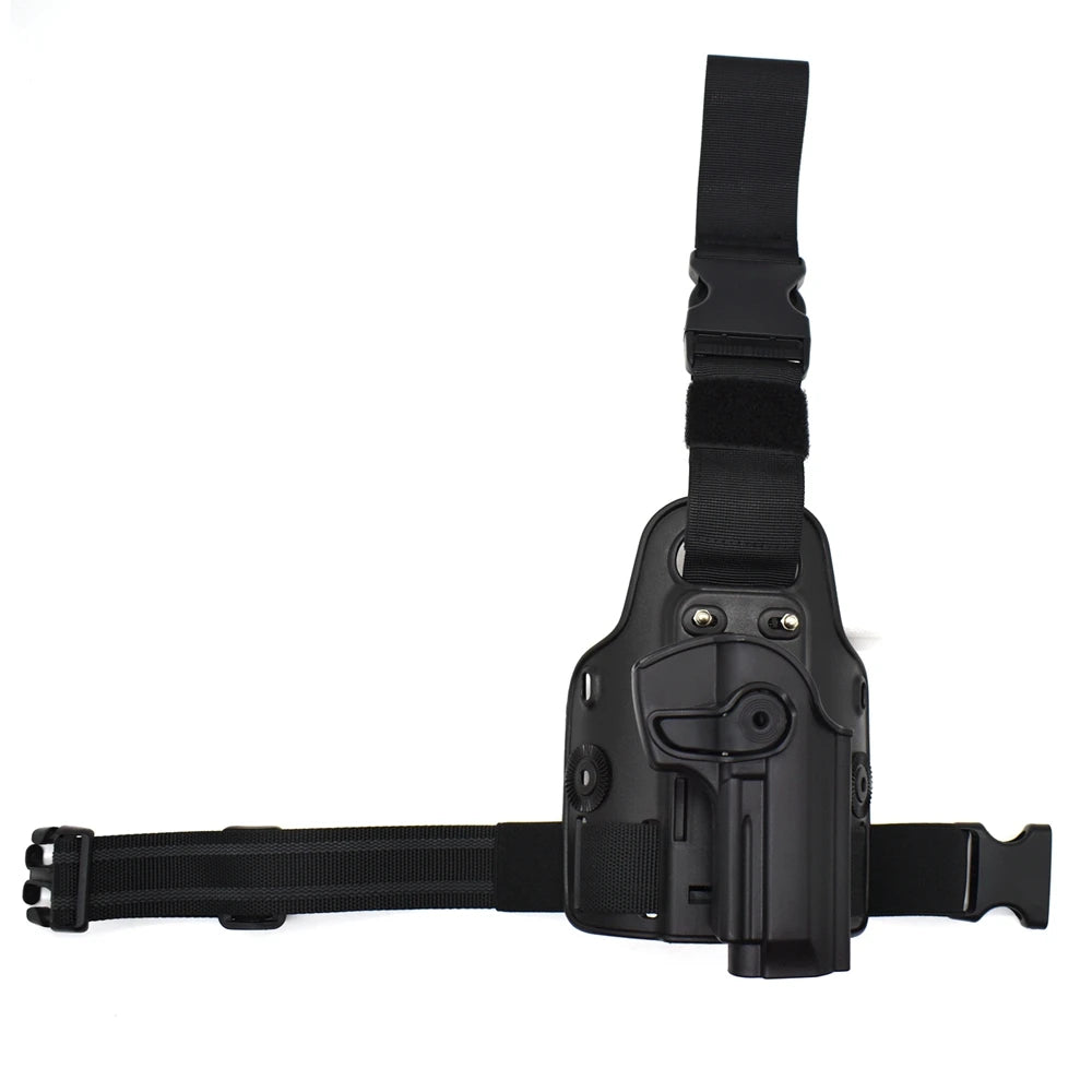 Coldre de Perna IMI para Pistola. Compatível com Glock 17, 19, Beretta M9, 92, 96, Colt 1911, Beretta PX4 Storm