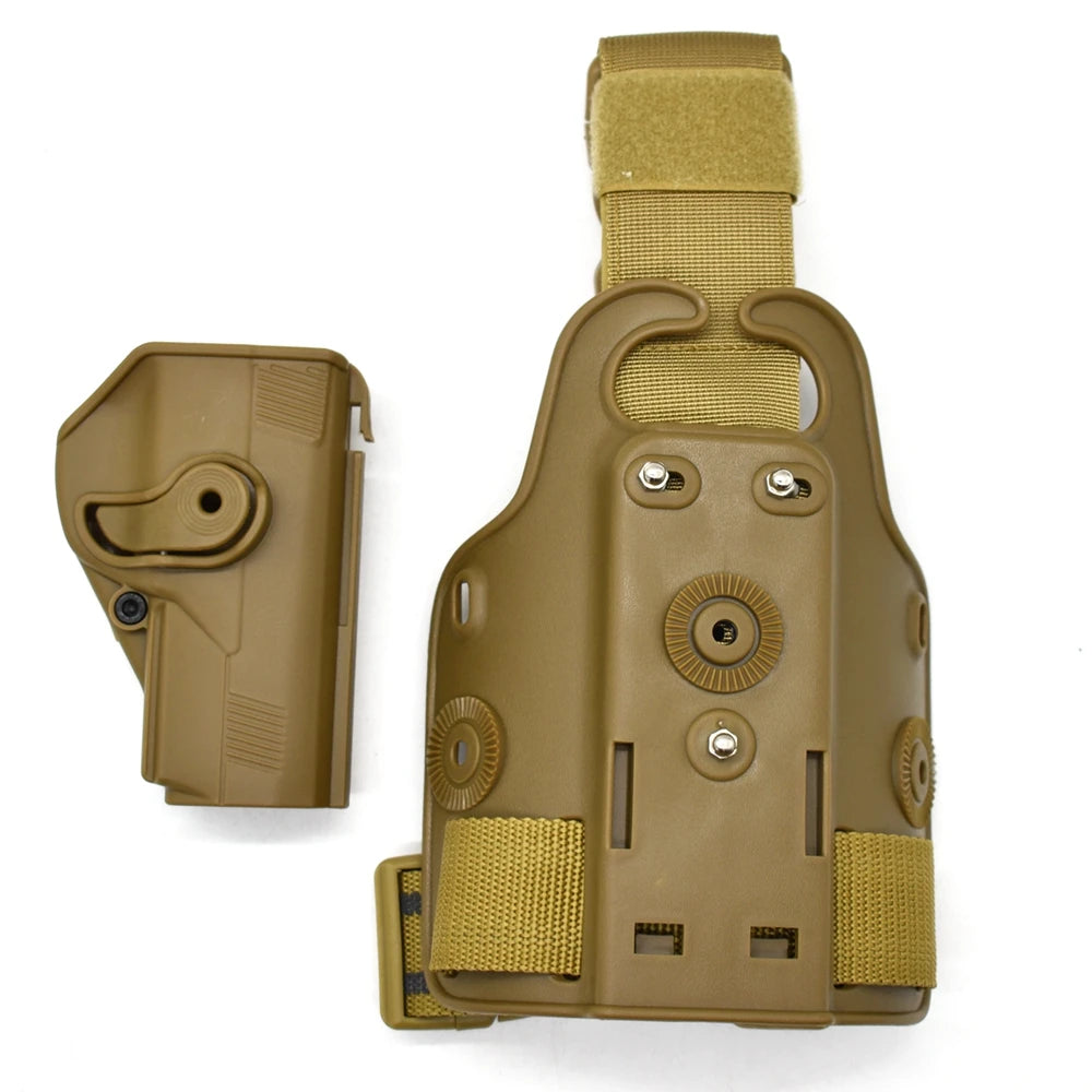 Coldre de Perna IMI para Pistola. Compatível com Glock 17, 19, Beretta M9, 92, 96, Colt 1911, Beretta PX4 Storm