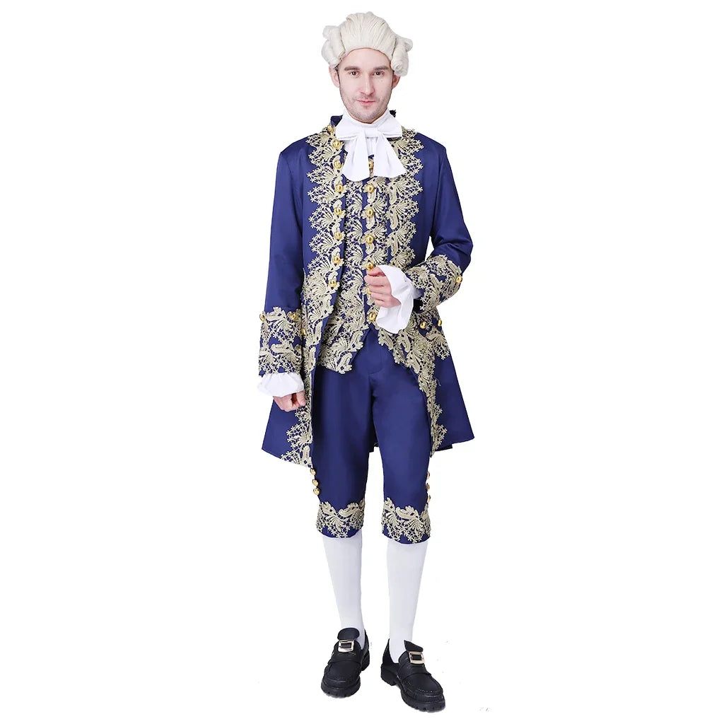 Traje vitoriano do século 18 masculino