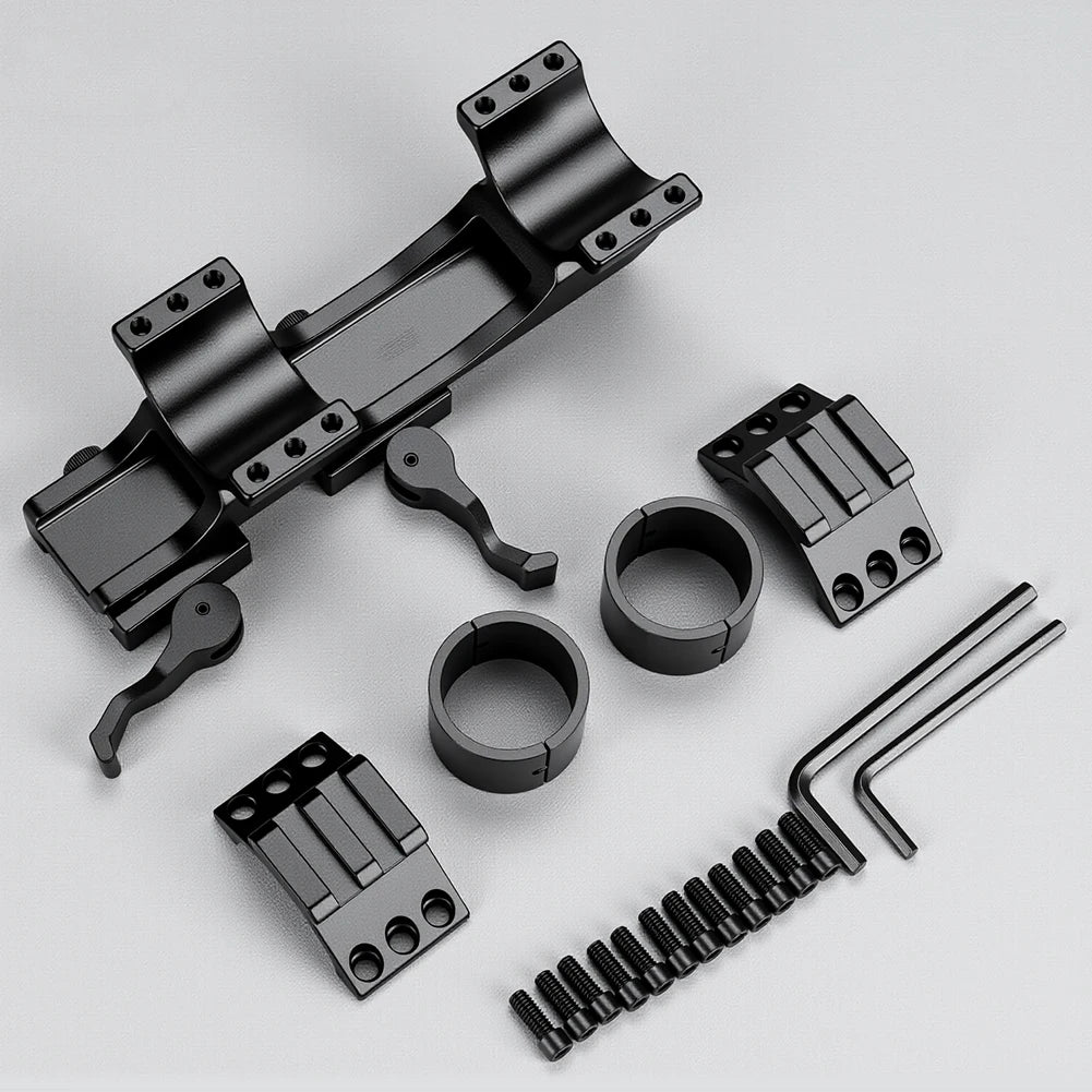 Mount para mira com liberação rápida de 25,4 mm / 30 mm com trilho Picatinny