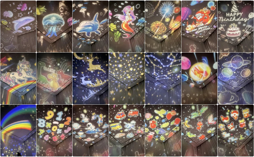 Projetor Starry Sky com temporizador rotativo de 360°