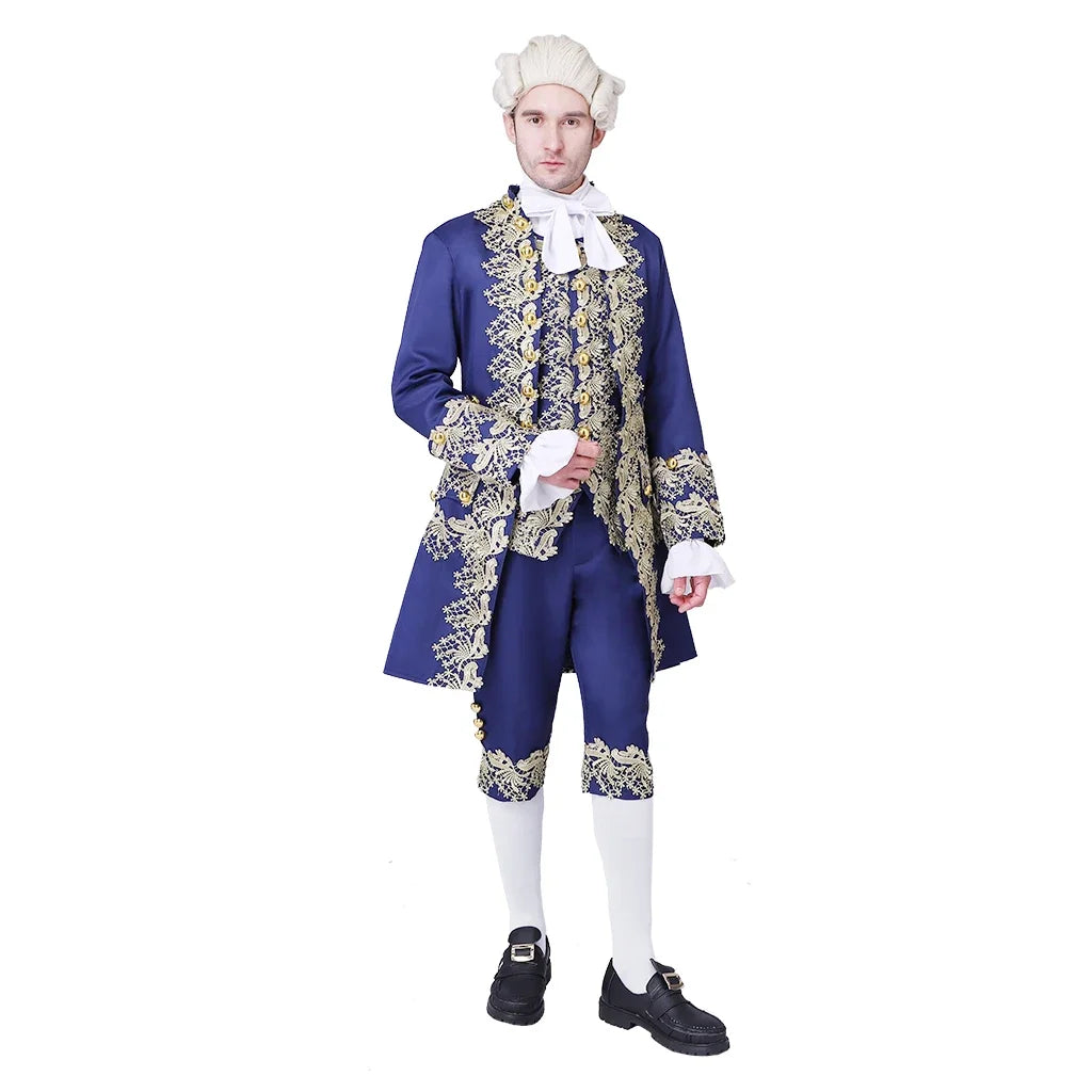Traje vitoriano do século 18 masculino