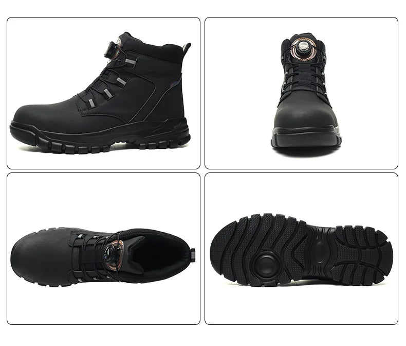 Botas de segurança impermeáveis em aço indestrutível Anti-Smash resistente a cortes