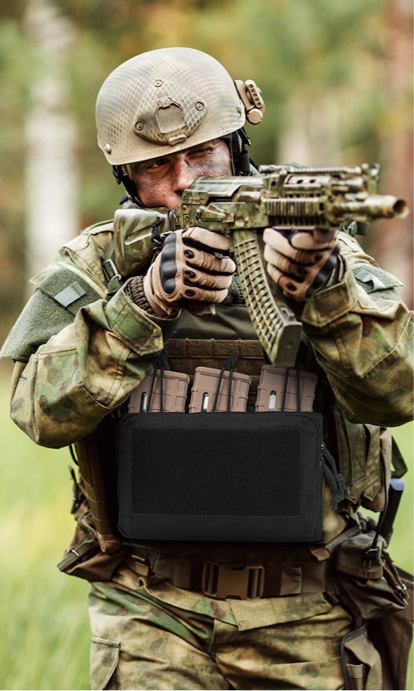 Porta-Carregadores Triplo Tático para 5.56 e 7.62