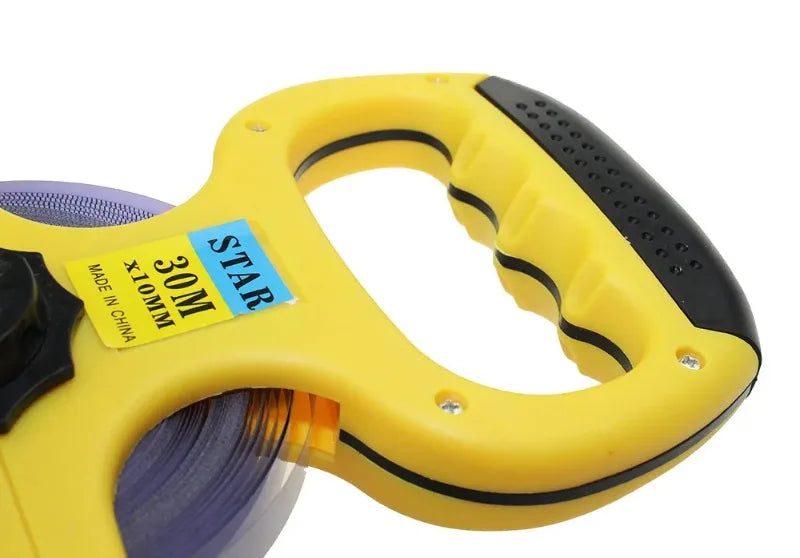 Trena fita métrica retrátil de carretel com 30 e 100 metros