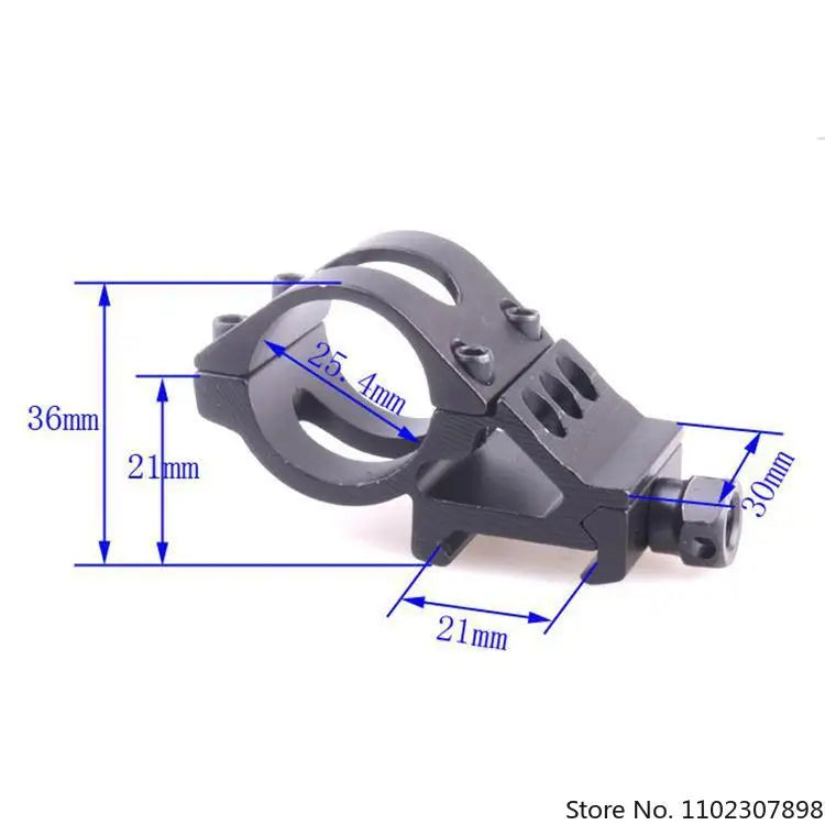 Suporte para luneta de 25,4 mm/30 mm para trilho Picatinny/Weaver padrão de 20 mm