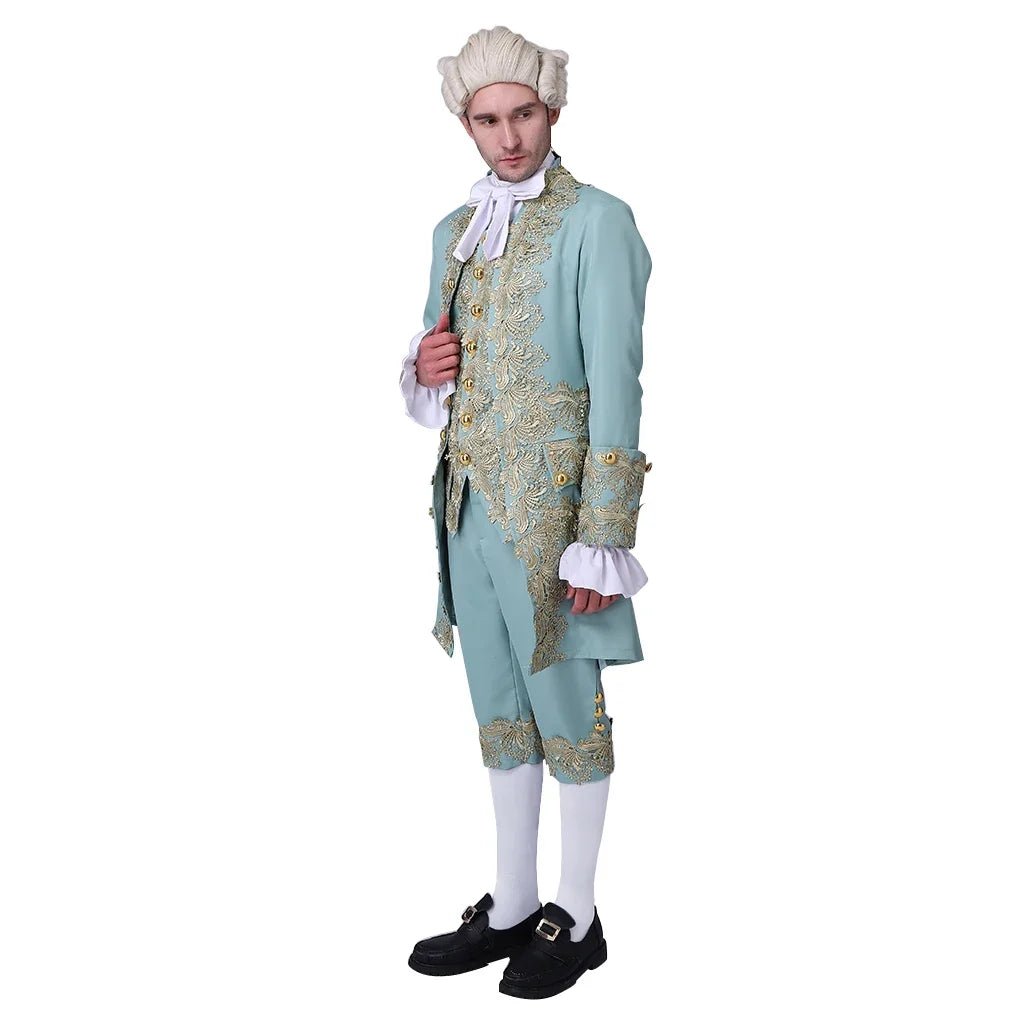 Traje vitoriano do século 18 masculino