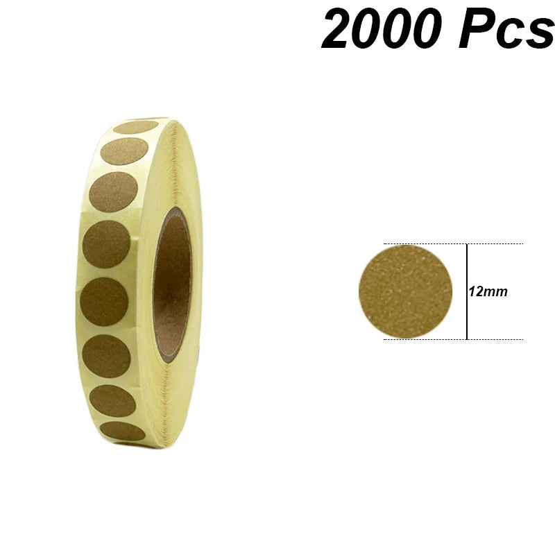 Obreias 2000 unidades de 20mm / 12mm adesivas