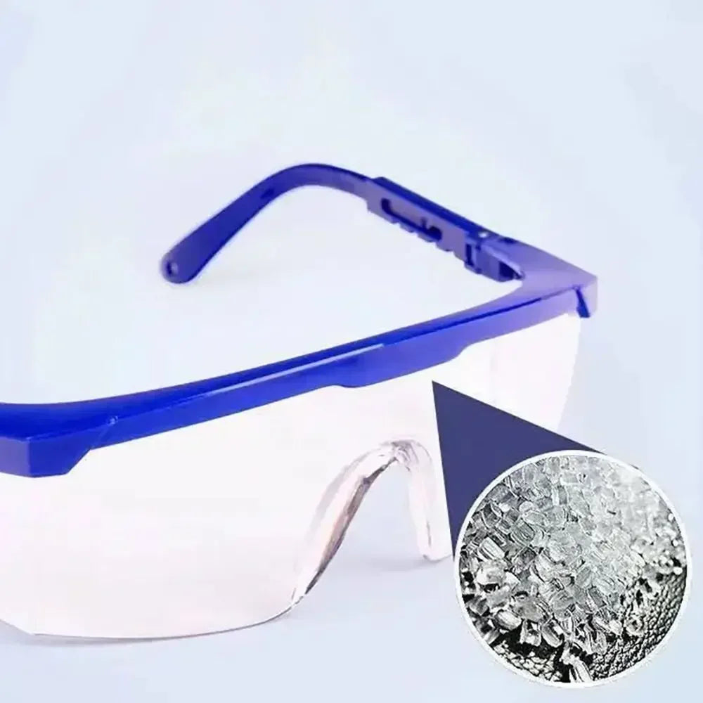 Óculos de proteção ocular antirrespingo para segurança, à prova de vento, poeira e água