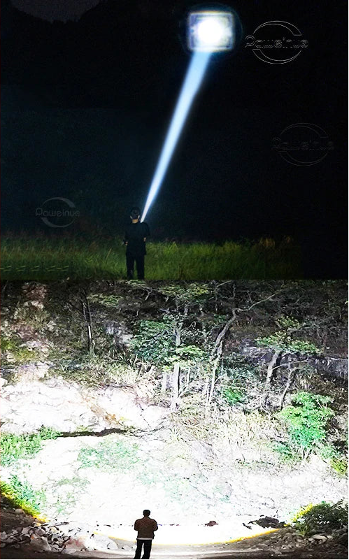 Lanterna tática de LED usb recarregável