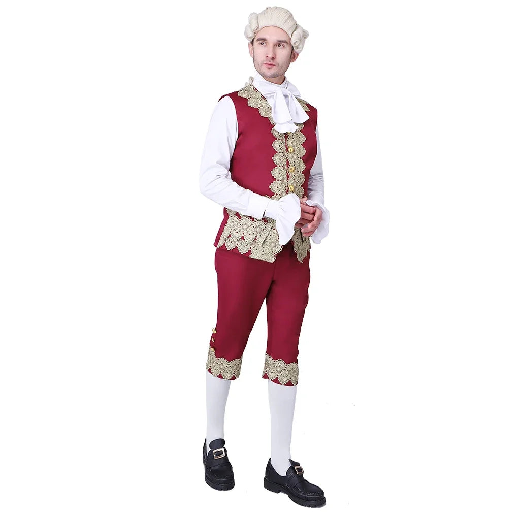 Traje vitoriano do século 18 masculino