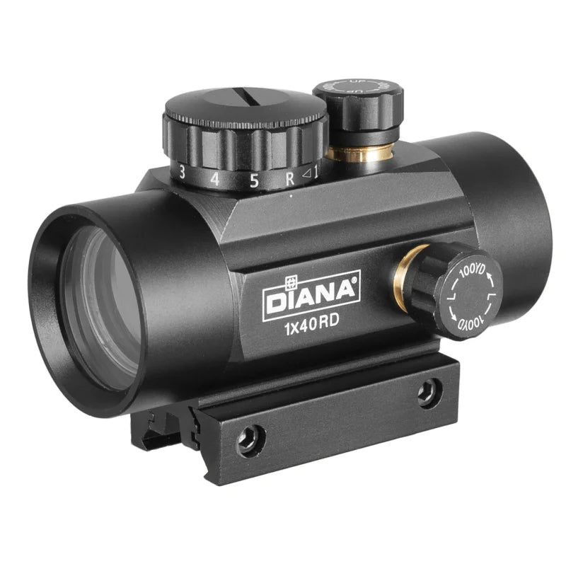 Mira Diana ajustável telescópica e holográfica com red dot