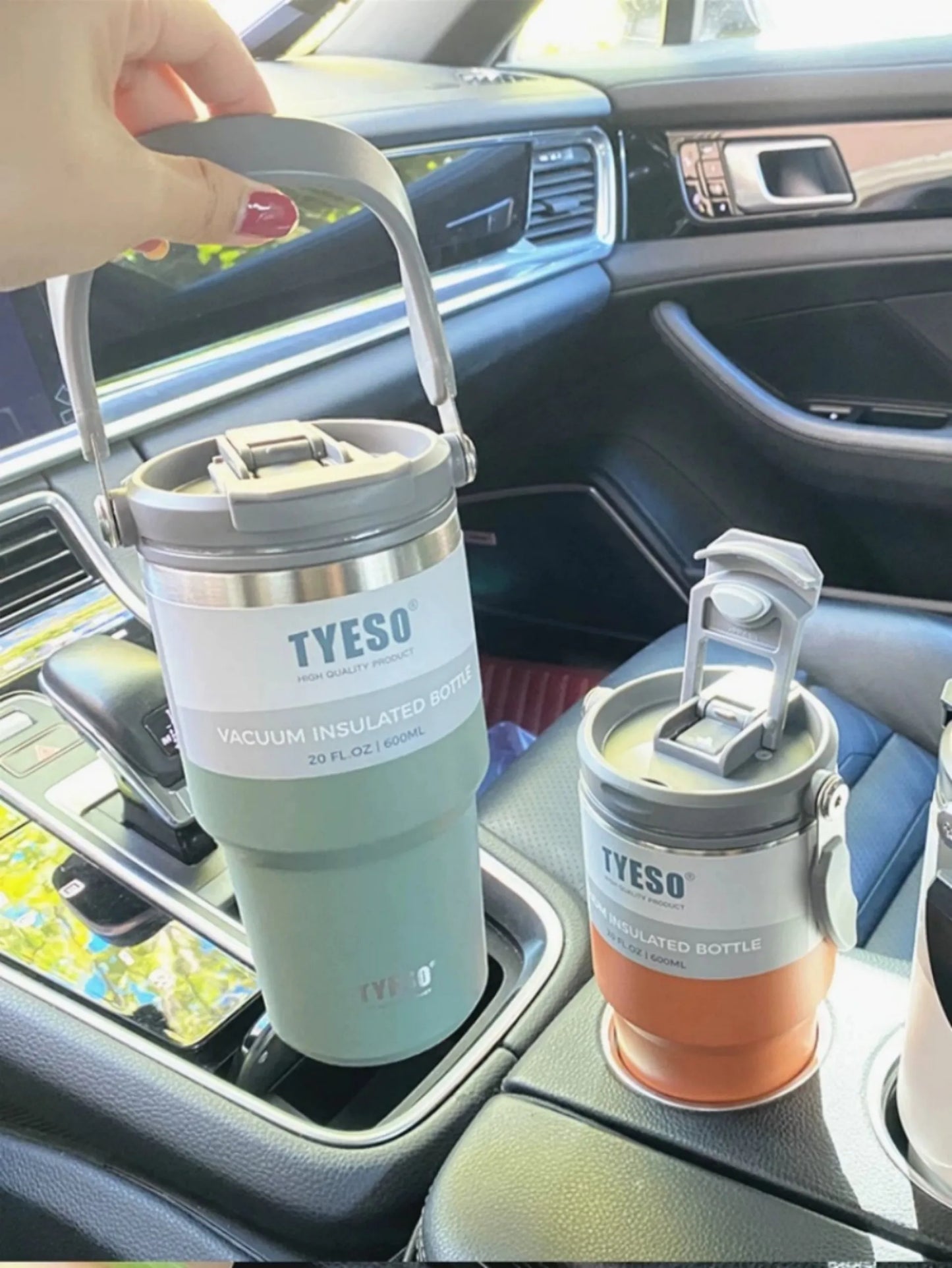 Garrafa térmica Tyeso em aço inoxidável dupla camada isolamento frio e quente