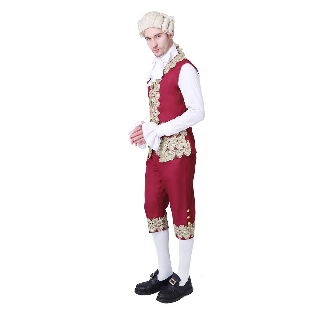 Traje vitoriano do século 18 masculino