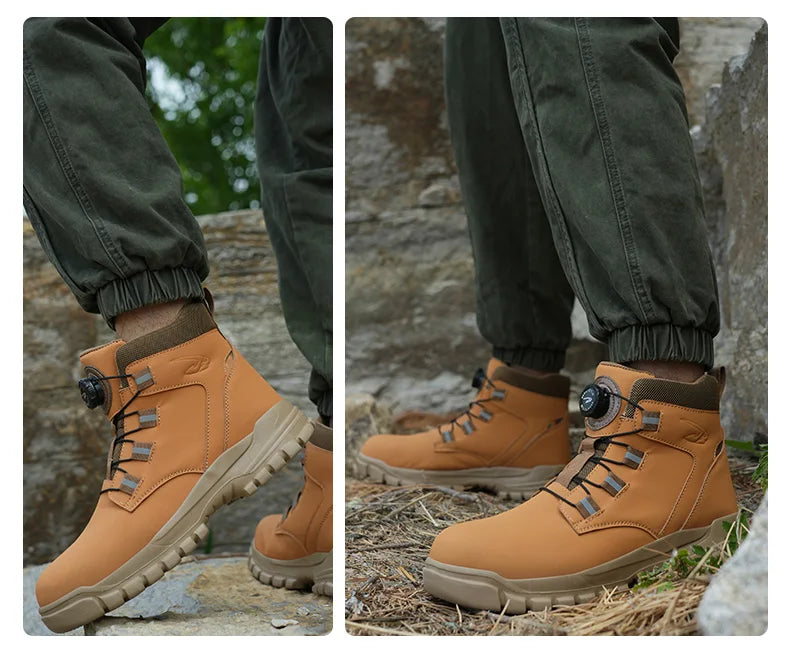 Botas de segurança impermeáveis em aço indestrutível Anti-Smash resistente a cortes