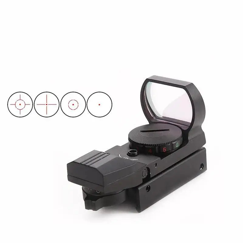 Mira holográfica de metal com quatro pontos variáveis