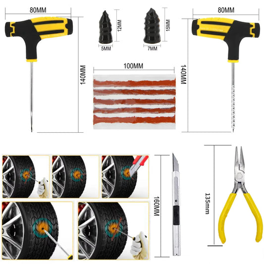 Kit de Emergência para Reparo de Pneus