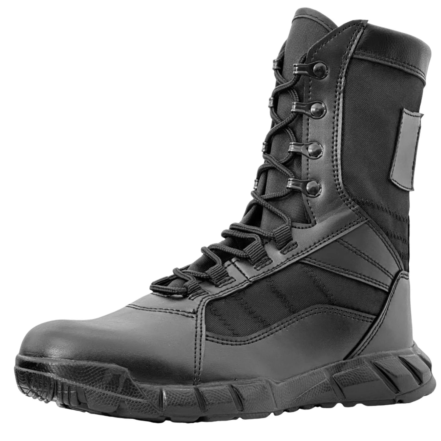 Botas táticas tipo coturno masculinas leves de couro botas de combate anti-colisão para treinamento