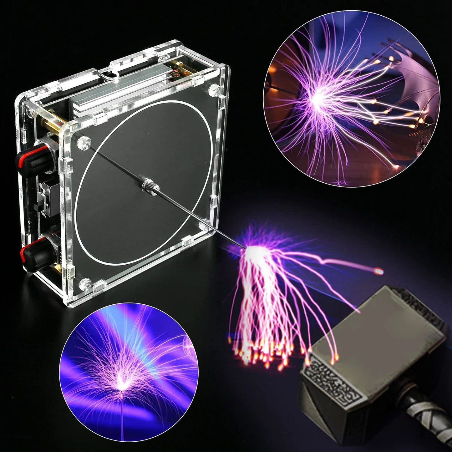 Alto-falante multifuncional de bobina Tesla, iluminação de transmissão sem fio