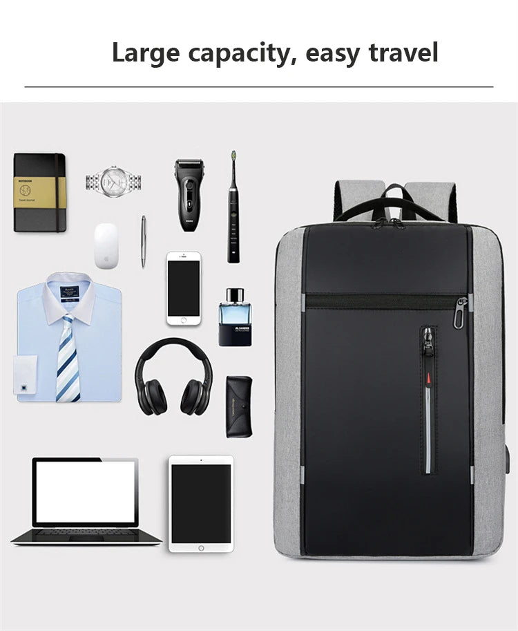 Mochila impermeável para laptop de 15,6"