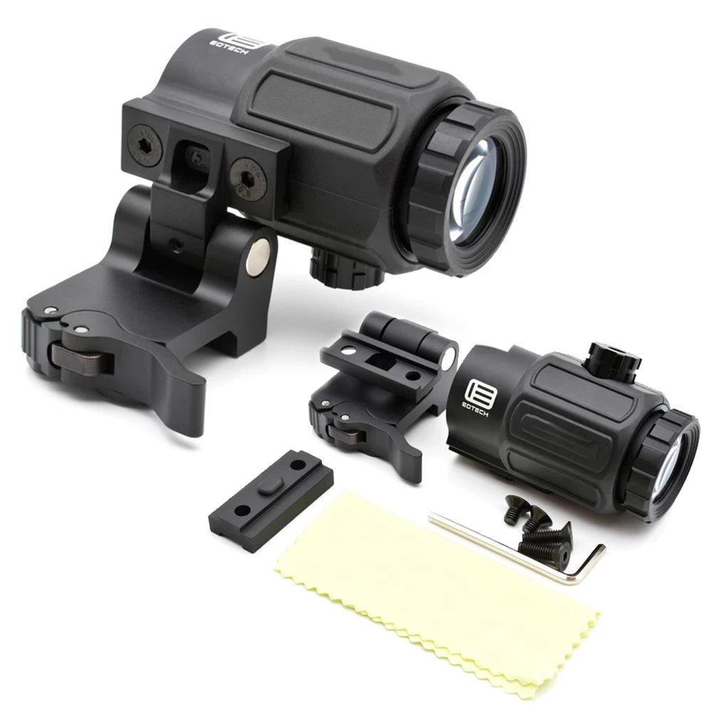 Magnificador 3x escamoteavel G43 para red dot com lente ótica holográfica