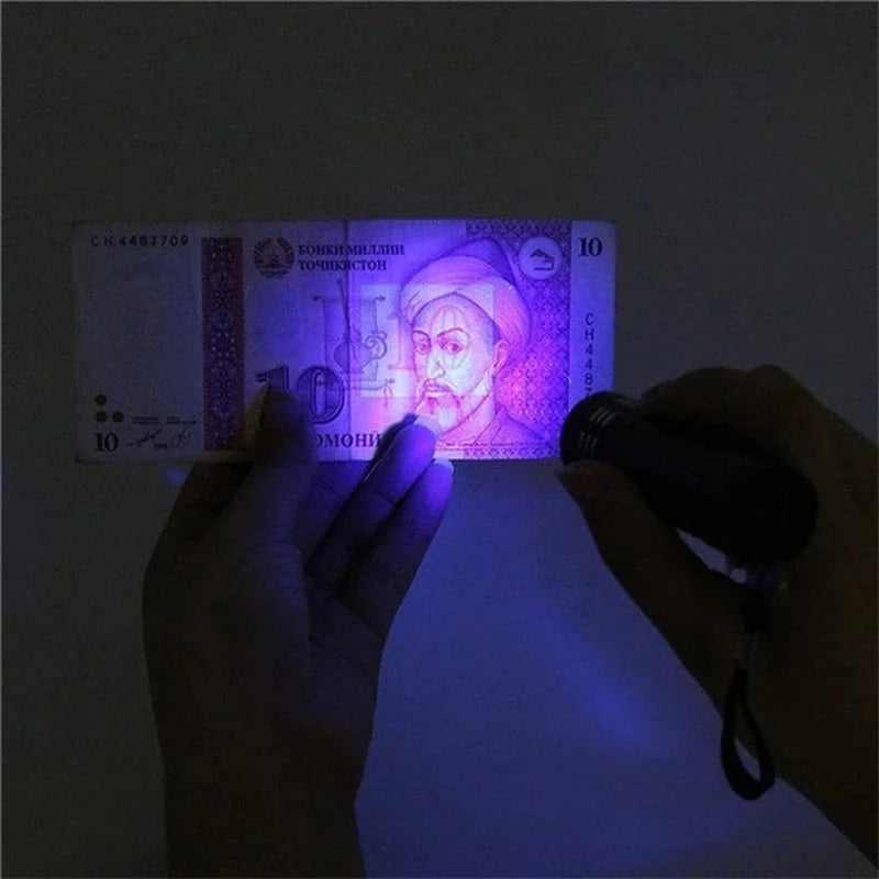 Lanterna uv portátil, lanterna de luz negra de 395nm