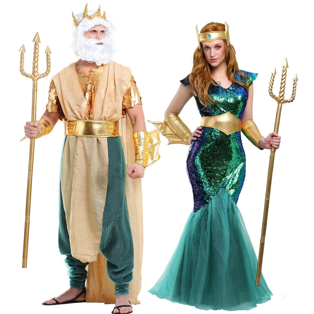 Fantasias de Poseidon e Sireia do Mar
