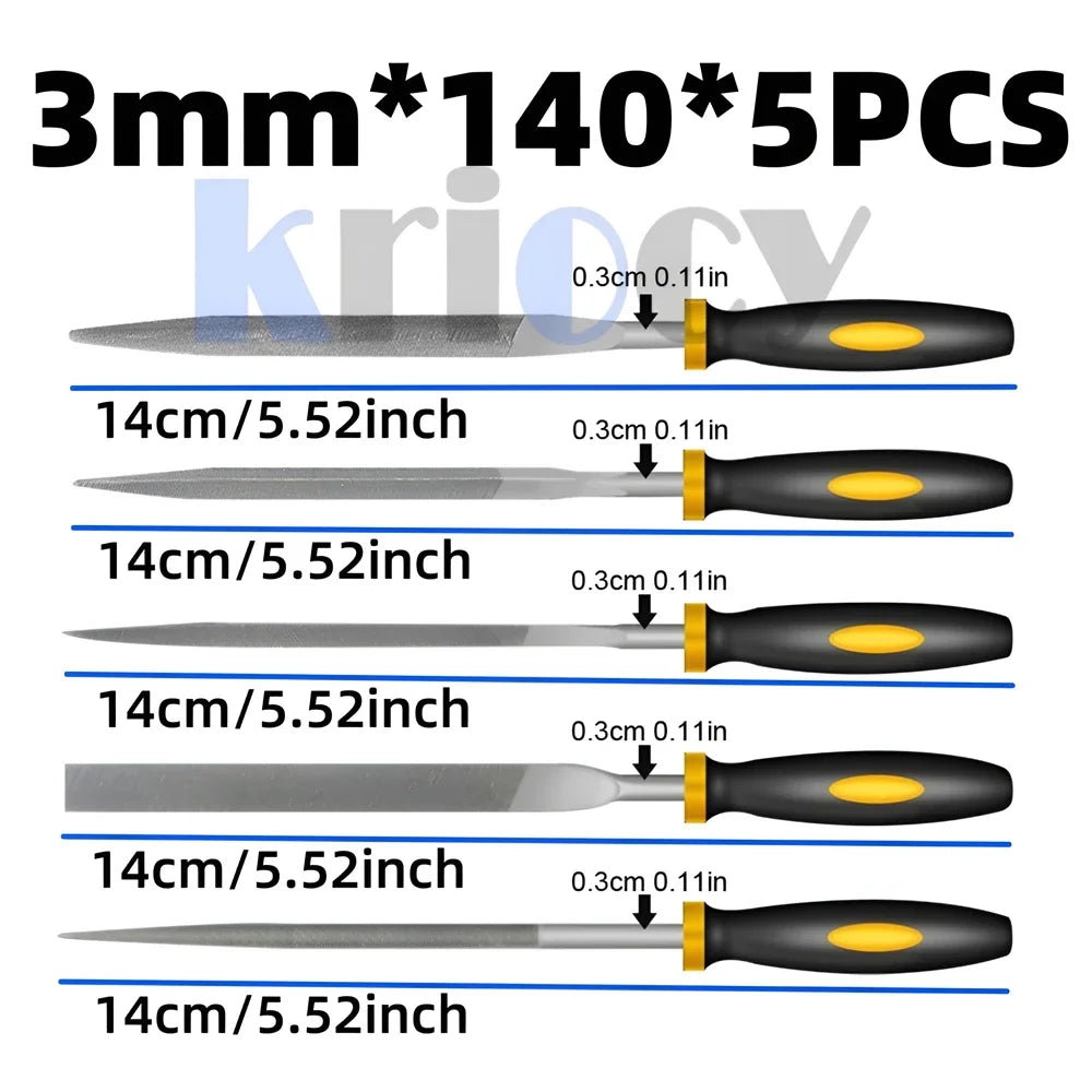 Jogo de limas de liga de aço