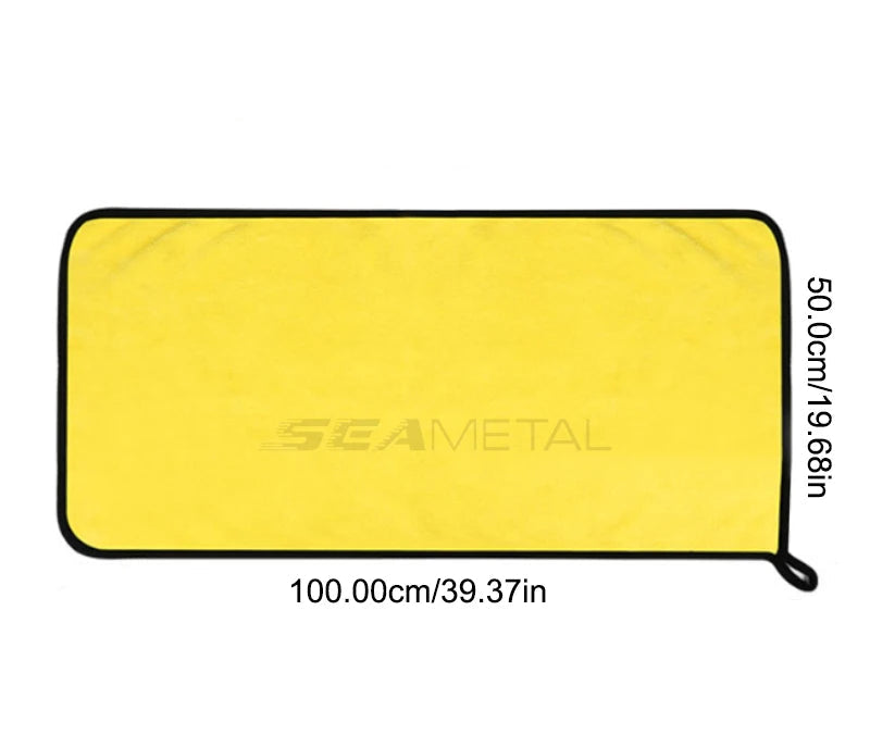 Toalha microfibra dupla face de alta absorção de água