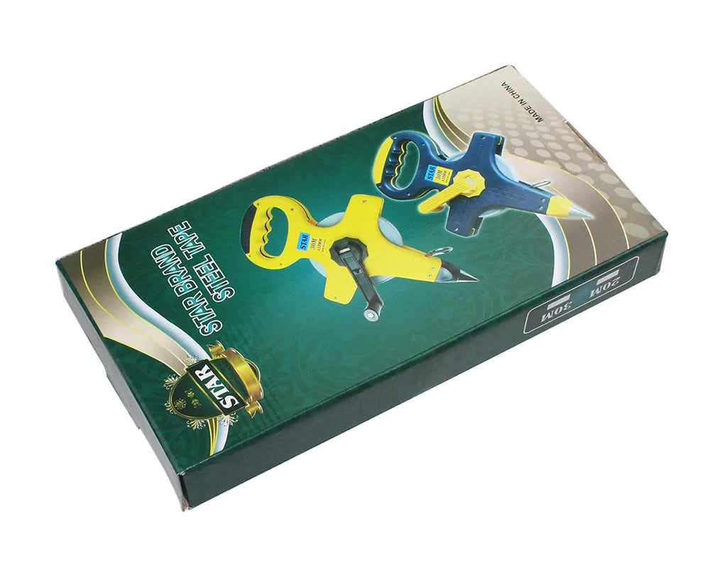 Trena fita métrica retrátil de carretel com 30 e 100 metros