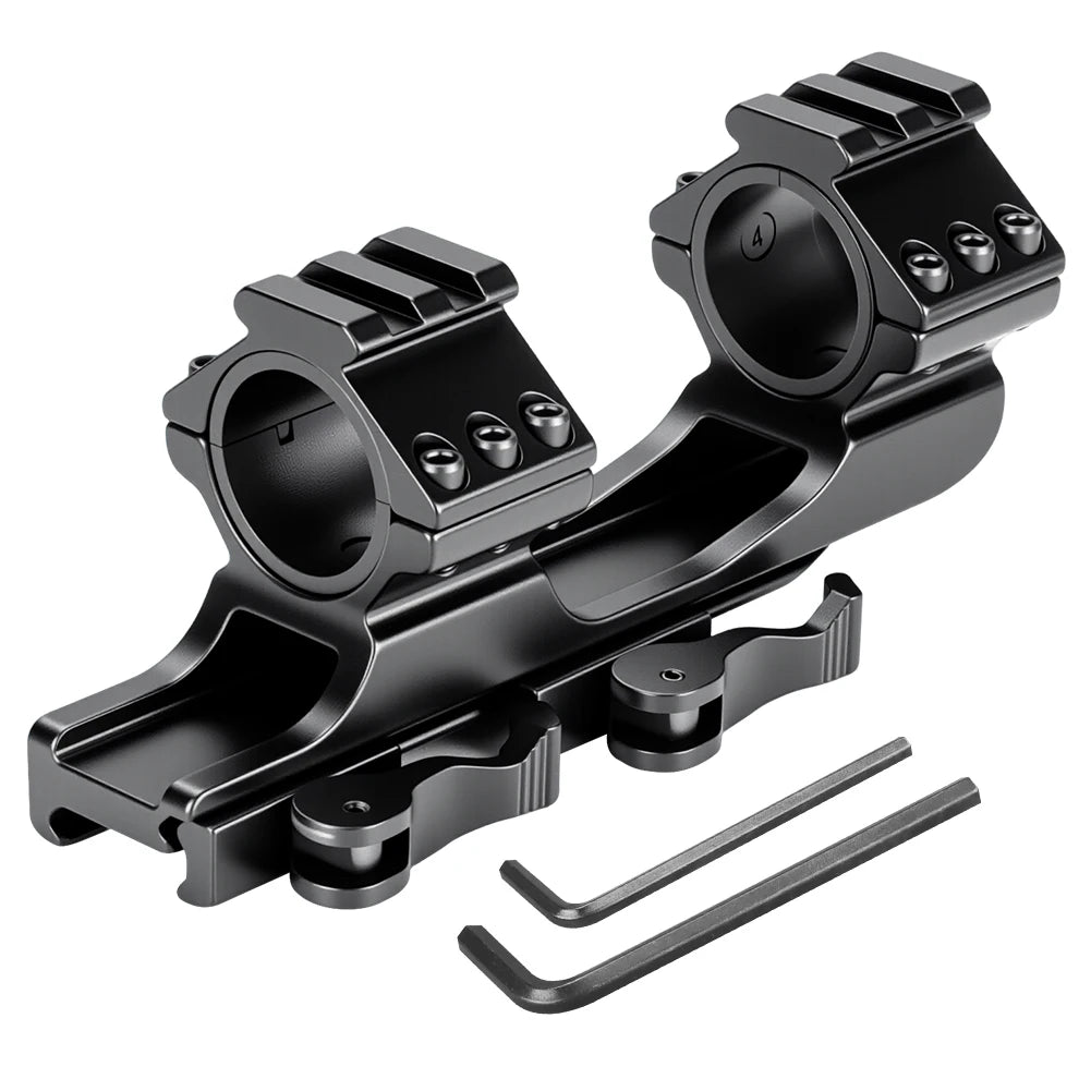 Mount para mira com liberação rápida de 25,4 mm / 30 mm com trilho Picatinny