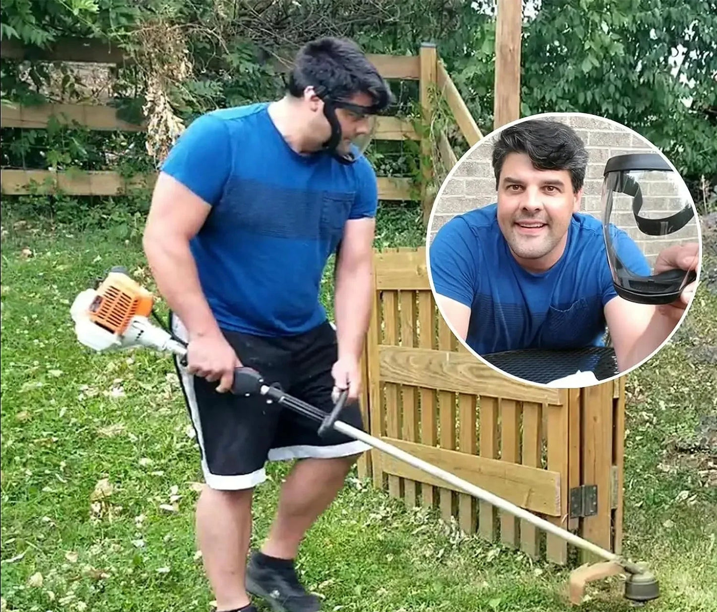 Máscara de proteção transparente à prova de respingos