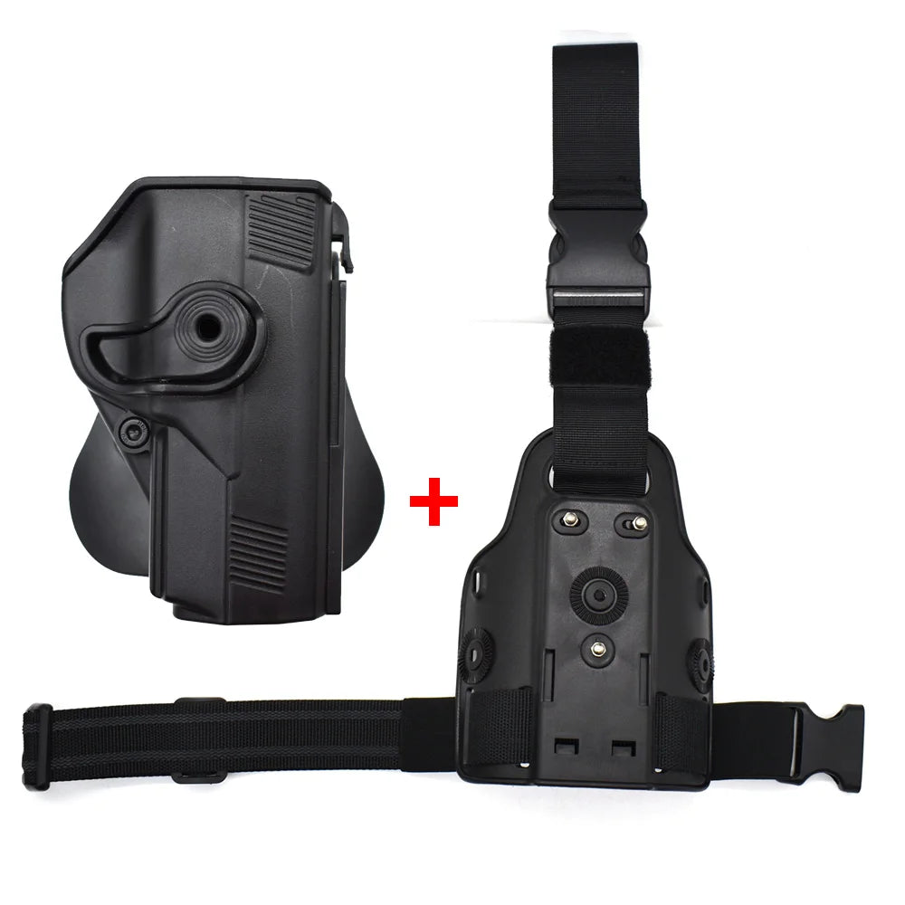 Coldre de Perna IMI para Pistola. Compatível com Glock 17, 19, Beretta M9, 92, 96, Colt 1911, Beretta PX4 Storm