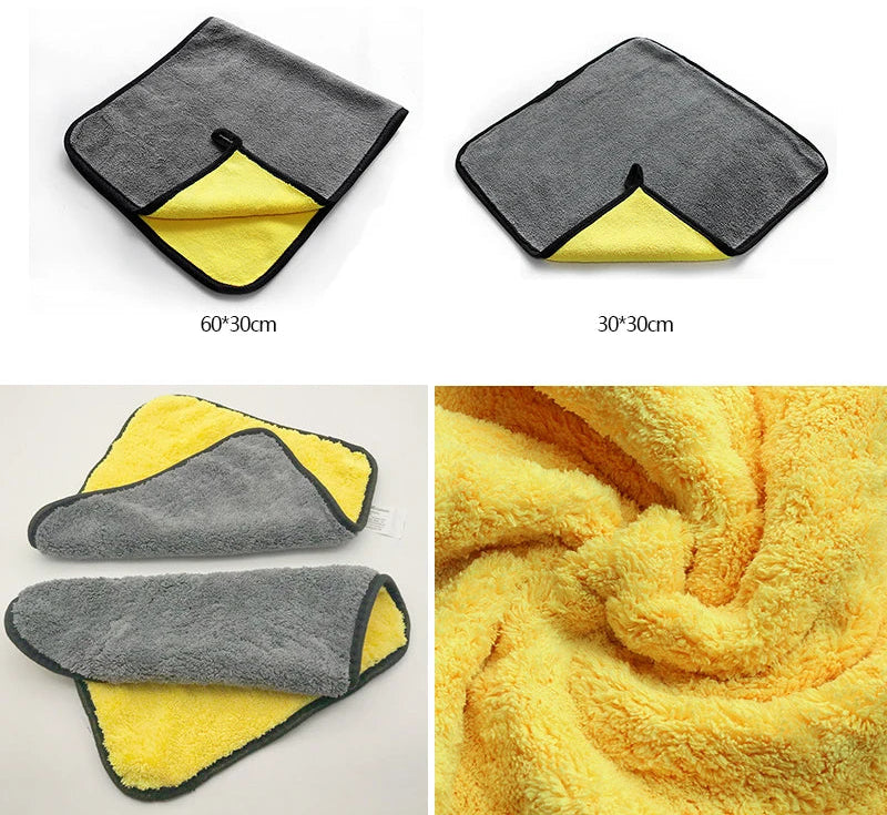 Toalha microfibra dupla face de alta absorção de água