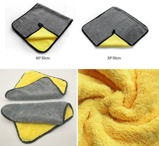 Toalha microfibra dupla face de alta absorção de água