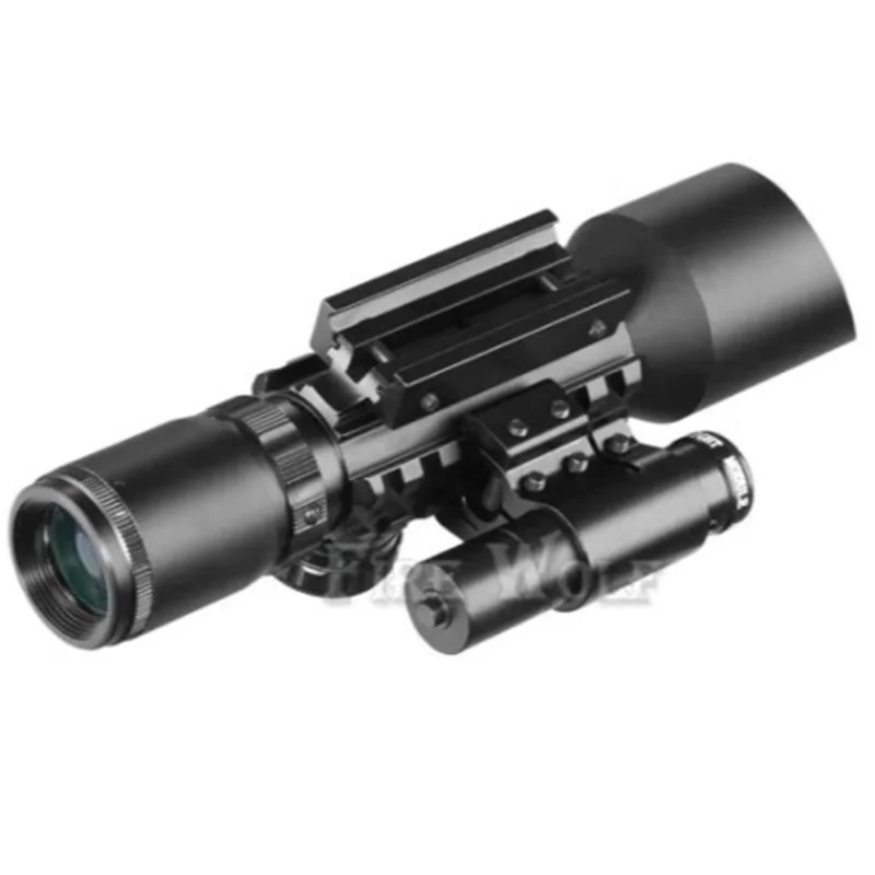 Mira Telescópica M9C 3-10X42 Antissísmica com Laser Infravermelho e Verde Integrado