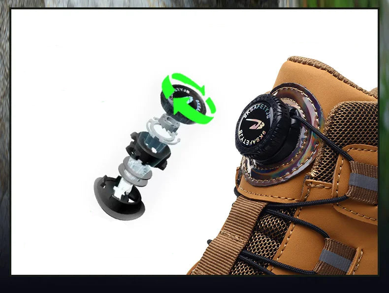 Botas de segurança impermeáveis em aço indestrutível Anti-Smash resistente a cortes