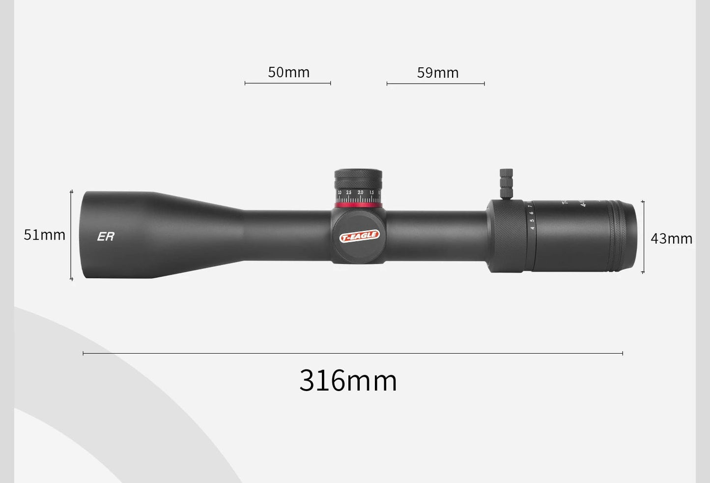 Mira telescópica T-Eagle ER 4-16x44 SFIR