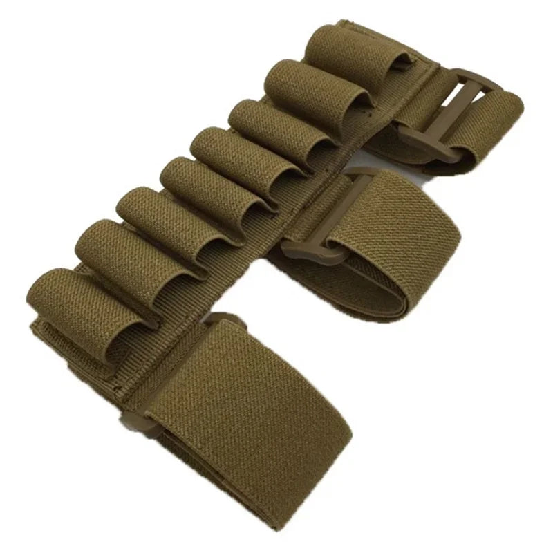 Cartucheira com 8 rodadas de calibre 12 ou 20