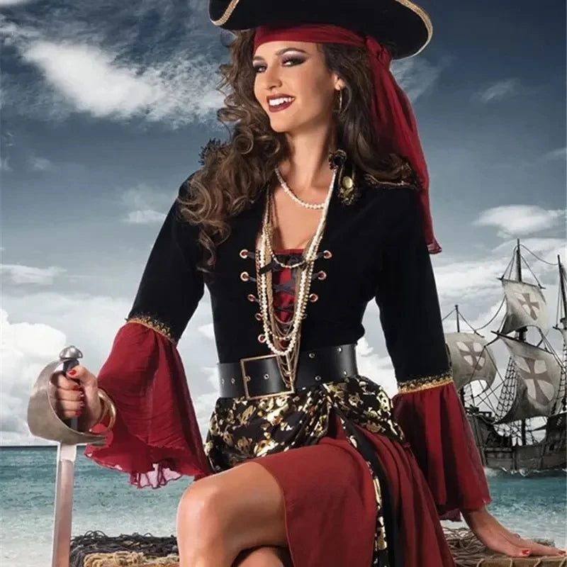 Fantasia Piratas Medieval Feminino
