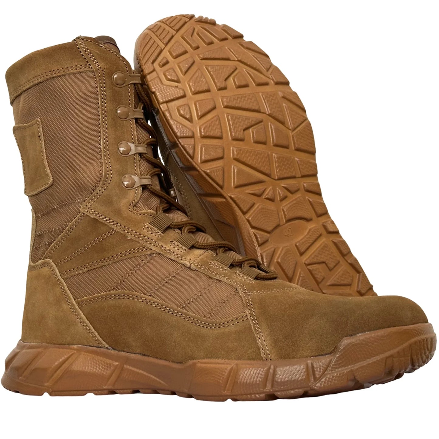Botas táticas tipo coturno masculinas leves de couro botas de combate anti-colisão para treinamento