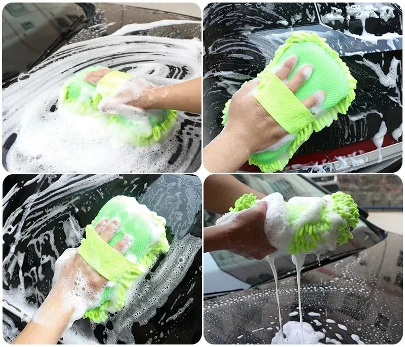 Esponja de microfibra para lavagem e limpeza de carro