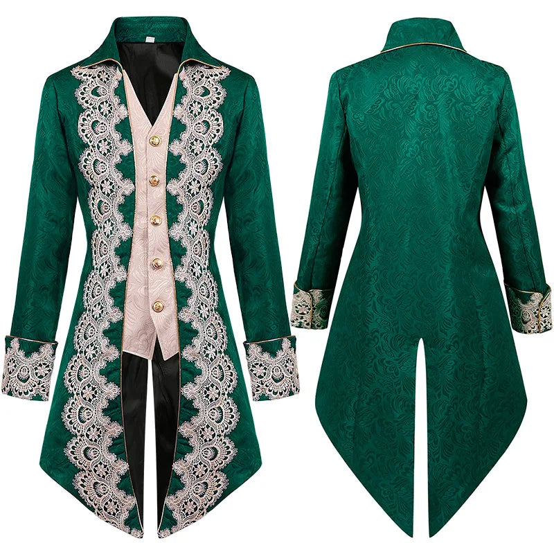 Casaco Vitoriano vintage em veludo masculino