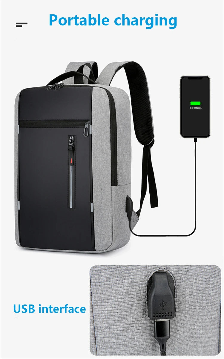 Mochila impermeável para laptop de 15,6"