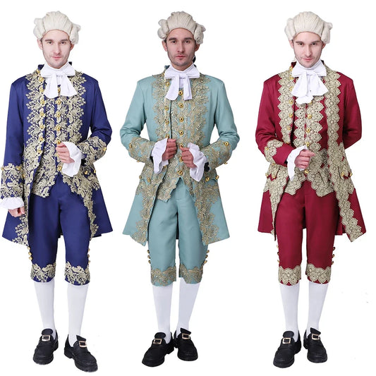 Traje vitoriano do século 18 masculino